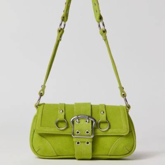 Urban Outfitters Jade Baguette Bag in Lime Green - Picture 1 of 6